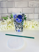 Load image into Gallery viewer, Sugar skull Starbucks cold cup
