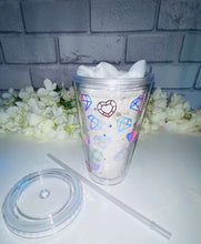 Load image into Gallery viewer, Crystal love cold cup with twist lid
