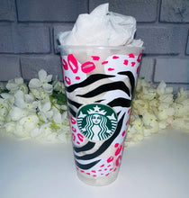 Load image into Gallery viewer, Leopard print Starbucks cold cup
