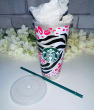 Load image into Gallery viewer, Leopard print Starbucks cold cup
