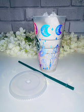 Load image into Gallery viewer, Moon and crystal Starbucks cold cup
