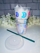 Load image into Gallery viewer, Moon and crystal Starbucks cold cup
