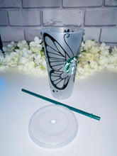 Load image into Gallery viewer, Butterfly flower Starbucks cold cup
