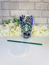 Load image into Gallery viewer, Sugar skull Starbucks cold cup
