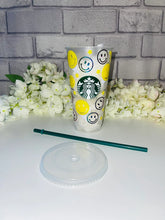 Load image into Gallery viewer, Smiley face Starbucks cold cup
