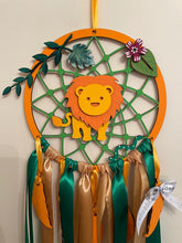 Load image into Gallery viewer, Hand Painted Wooden Dreamcatcher - Lion 1
