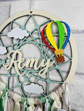 Load image into Gallery viewer, Hand Painted Wooden Dreamcatcher - Hot Air Ballon 3
